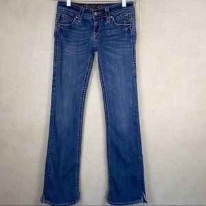 Rock Revival Low Rise Patti Boot Cut Jeans Medium Wash Size 28